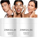 Zinksalbe gegen Pickel, Anti Pickel Creme auch für Pickel am Po und Rücken mit Teebaumöl & Salicylsäure, Akne creme, Zink Salbe gegen Mitesser und unreine Haut, Zugsalbe Pickel (2)
