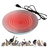 Huhn Wasserwärmer Basis - Hühnerwasserwärmgerät, Hühnerwasserheizplatte | Stall Solar Feeder Geflügel Beheizte Basis, Ausgezeichnetes Material Wärmerbasis für Hühnerwasser (19,5 cm/25 cm)