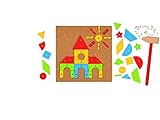 goki Hammerspiel Basic - Kreatives Nagelspiel aus Holz, Kork und Metall mit 118 Teilen für Kinder ab 3 Jahren, fördert Feinmotorik und Kreativität