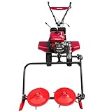 Kreiselmäher Mäher Benzinmotor 7PS Motor Hochgrasmäher Rasenmäher Wiesenmäher