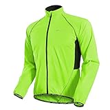 NUCKILY Herren Multifunktionelle Fahrradjacke Windjacke Regenjacke Winddicht Wasserabweisend MTB Mountainbike Jacket (DE/NL/SE/PL, Alphanumerisch, M, Regular, Regular, Grün)