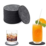 20 Stück Filzuntersetzer Rund, Filz Untersetzer FüR Gläser, Untersetzer Filz, Filzuntersetzer, Brillenfilzuntersetzer, Glasuntersetzer, Tischuntersetzer, Filzuntersetzer FüR Kaffeetassen, Tassen, Bars