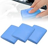 3 Stück Reinigungsknete,Reinigungsknete Auto,Auto Knete,Lackknete Auto,Auto Knete Reinigung,300g Professionelle Lackknete Auto,Lackreinigungsknete Zur Lackpflege Felgenreinigung - Blau