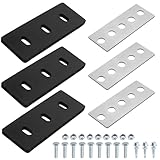 Coshar Schneefräsen-Laufrad-Set aus Edelstahl, 0,95 cm, 3-Blatt-Universal, modifiziert 2-stufige Maschine, inklusive Installations-Hardware, Schneefräsen-Zubehör-Set
