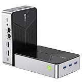GMKtec Mini-PC NAS, G9 Intel N150 Dual-Boot (Windows/Linux) Desktop-Computer, 12 GB DDR5, 64 GB eMMC, 4× M.2 NVMe-Steckplätze, Dual-Anschluss 2,5 GbE, USB-C/USB 3.2 10 Gbit/s, Netzwerkspeicher
