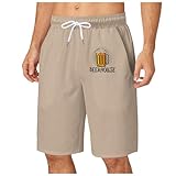 Generisch Sport Shorts Herren Freizeit mit Oktoberfest-Motiven Stretch Kurz Jogginghose Freizeithose Atmungsaktive Bequeme Strandhose Oktoberfest Outfit Herren Sommer Hawaii Bequeme Badeshorts