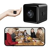 Calenxy Mini Kamera 4K HD WLAN Überwachungskamera Innen, Kleine Überwachungs Kamera Remote Viewing für Sicherheit mit APP, Bewegungserkennung Lange Batterielaufzeit