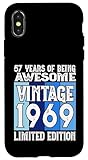 Legendär seit 1969 Limited Edition 57 Geburtstag Hülle für iPhone X/XS