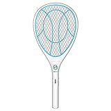 Night Cat Elektrische Fliegenklatsche Extra Stark: 3000V Elektro Mosquito Fly Fliegen Killer Elektrischer Fliegenfänger Fliegenfalle Schläger Mücken Moskito Insekten Zapper USB Aufladbar