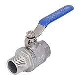 Sunicon -Kugelventil, weibliches männliches Gewinde 3/4in Edelstahl gutes Versiegelungs -Npt -Kugelventil für Wasserölgas