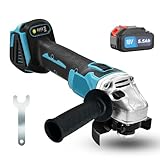 Akku-Winkelschleifer Kompatibel mit Makita,18V Bürstenlon Kabelloses Trennschleifer Scheibe Schleifen mit 5500mAh Akku, 125mm Metallschleifer Trennschleifer für Schneiden, Schleifen, Polieren