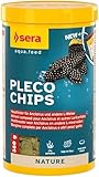 sera Pleco Chips 1.000 ml (380 g) | Wels Futtertabletten Chips für gesunde Bodenfische | Welsfutter Aquarium mit hoher Futterverwertbarkeit | Wels Futter | Fischfutter Aquarium Made in Germany