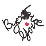 ETHZZLE 1 Set Boho Holzschilder Liebe Dich Tschüss Wandkunst Für Eingangsheimdekoration Und Einzigartige Hölzerne Wandkunst Dekorative Holzbuchstaben Wandschild