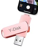 512 GB USB-Stick für Phone Pen Drive USB C externer Speicher Pendrive Stick Photo Stick USB Stick für iOS/Smartphone/Android/Mac/Pad/PC (Rosa)