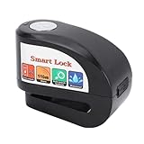 Yanmis Motorradschloss, 115-dB-Alarm-Scheibenbremsschlösser, Bluetooth-APP-Steuerung, Anti-Diebstahl-Sicherheitsrad-Scheibenschloss, Regensicher, 5,5-mm-Sicherungsstift, Passend für