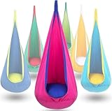 Generisch Schaukel Drinnen Mit Aufblasbaren Kissen, Kinderhängesessel, Nestschaukel, Hängehöhle Kinder Für Drinnen Und Draußen, Hängehöhle Schaukel Indoor Dicke Aufblasbare PVC-Kissen(A)