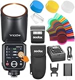GODOX V100 N Kamera Blitz, V100N 100W Touchscreen Blitzgeräte, TTL HSS 1/8000s Speedlite, Kompatibel mit Nikon Z6III Z8 Z5 Z50II Z50 Zfc Z6II Z30 Z6 Z50II Z7II Z8 Z9 and D3500 D850 D7500 D5600 D750