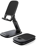 Lamicall Handy Ständer Verstellbare, Handy Halterung - Faltbarer Handyhalterung, Halter für iPhone 16 15 14 Pro Max Plus, 13 12 Pro Max Mini, 11 Pro, Xs Max, X, 8, 7, SE, Samsung S24 S23, Smartphone