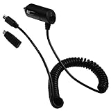 Fontastic Kfz-Ladekabel Nano Connect Micro/USB 1A schwarz inklusive MiniUSB Adapter (LAUNAC1-7)