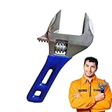 Tragbarer Handschlüssel, rutschfester Rollgabelschlüssel | Kurzgriff-Maulschlüssel – tragbares Handwerkzeug, verschleißfester Schlüssel für Hausreparatur, Baustelle