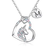 TINGN Einhorn Geschenke für Mädchen, Valentinstag Geschenke für Mädchen Einhorn Halskette Mädchen Einhorn Kette Mädchen Einhorn Schmuck Kinder Geburtstagsgeschenk Valentinstag Geschenke für Mädchen