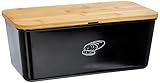 KESPER | Brotbox, Material: Melamin, Bambus, Maße: B: 34 x T: 18 x H: 14 cm, Farbe: Schwarz, Braun | 58091