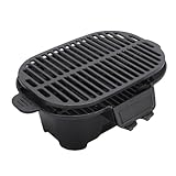 Alomejor Hibachi Outdoor-Grill, Tragbarer Japanischer Holzkohle-Yakitori aus Gusseisen für Gartengrills und Picknicks
