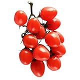 GMMH Deko Cherry Tomaten im Bund Kunstobst Kunstgemüse Künstliches Obst Gemüse Dekoration, Realistische Kirschtomaten Faux (Rot)