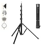 TARION Lichtstativ 180 cm Aluminium Lampenstativ Traglast 8 kg für Studio Outdoor Fotografie Ringlicht Blitzlicht mit Tragetasche(FL2009)