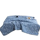 WLIHDB Sommerquilt Seidendecke, seidig kühlende, dünne Steppdecke, Sommerdecke, maschinenwaschbar FüR Camping(Color3,150cmx200cm)