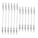 MOTHNUR 12 Stück Teiliges Doppelkopf Krokodilklemmen Memo clip Halter Multifunktionale Fotoclips mit Festem Griff für DIY Büro Stehende Notizhalter Leichte Kompakte Klammern zum Aufhängen