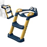 Töpfchen -Trainingssitz - 13.78 x 10,63 Zoll Stieptisch -Toilettensitze für Kinder, sichere Griffe mit verstellbarer Höhe, Töpfchenleiter für Mädchen im Alter von 1 bis 8 Jahren, rosa Pl