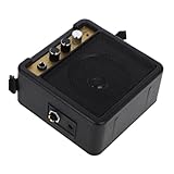 Tofficu 1 Satz Tragbarer Mini Gitarrenverstärker Kompakter Gitarren und Bassamp mit Audioanschluss ohne Batterie Robuster und Zuverlässiger Gitarrenverstärker für Musiker