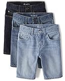 The Children's Place Jungen Denim Shorts, Dunkle Waschung, 3er-Pack, 7