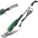 FISHTEC - Elektrischer Unkrautbrenner 2000 W - 2 in 1: Abbrennen von Unkraut + Barbecue Anzünder - Ohne Gas und chemische Produkte - Hohe Erhitzung bis 600°C - 2 Düsen - Abnehmbarer Stiel