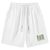 FASLOLSDP Basketball Shorts Kurze Sporthose Herren Laufshorts Sporthose Laufhose Kurz Jogginghose Laufshorts Sporthose mit Taschen Atmungsaktiv Trainingsshorts Fitnesshose Shorts