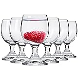 Alcohol Cage Likörgläser 40 ml - 6 Stück Set - Shot Gläser für Vodka, Tequila, Gin, Bourbon, Rum, Whisky - Mit Füßen - Spülmaschinenfest - Kristallglas Hohe Qualität