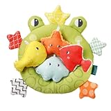 Fehn Badetier Frosch Badekescher – Baby Badespielzeug für die Badewanne - Schwimmendes Wasserspielzeug für fröhlichen Badespaß – Badewannenspielzeug für Babys und Kleinkinder ab 0+ Monaten