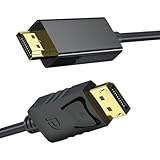 DP HD Kabel, DP HD Adapter, HD Display Port, HD Kabel Display Port, Unidirektionales Audio Video Kabel, HD Adapterkabel für Fernseher, Monitore, Beamer, Desktop Computer