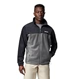 Columbia Herren Steens Mountain Full Zip 2.0 Fleecejacke Mit Durchgehendem Reißverschluss, Black, Grill, L EU
