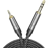 deleyCON 10m Klinkenkabel Instrumentenkabel 6,35mm auf 3,5mm Klinke TRS (Stereo) AUX - Studio Qualität - aus reinem OFC Kupfer (AWG24) - für Verstärker Mixer E-Gitarre Bass Keyboard