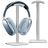 Alyvisun Headset Halterung [Gewichteter Fuß & höhere Höhe] Kopfhörer Atänder, Universeller Headset Ständer für alle Gaming-Headsets/Desktop-Kopfhörer(Silber)