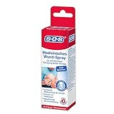 SOS Medizinisches Wund-Spray, zur schonenden Wundreinigung bei akuten Verletzungen, beschleunigt die Wundheilung und reduziert die Schwellung, zur schnellen Wundversorgung, 1 x 50 ml Sprühflasche