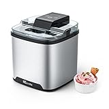 Speiseeisbereiter, Eismaschine, Elektrische Eismaschine Soft Serve Homemade KECOOLKE 2 L Frozen Yogurt, Sorbet, Gelato