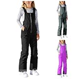 Generisch Skihose für Mädchen Winddichte Schneehose Winter Warm Snowboardhose Thermo Verstellbaren Hosenträgerhose Outdoor Schneefest Dick Schneehose Mode Ski Hosen für Mädchen