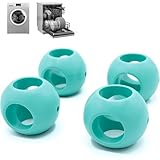 FISHTEC Anti-Kalk-Magnetkugel - Set von 4 (2 Geschirrspüler + 2 Waschmaschine/Waschmaschine) - Magnetisierte Grüne Kugeln - Waschkugel, Schützt Kalk Ohne Reinigungsmittel, Reduziert Kalk