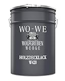 WO-WE Holzfarbe Holzlack Wetterschutzfarbe Außen & Innen - Anthrazitgrau RAL 7016-2,5L