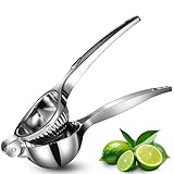 Luxoraiova Zitronenpresse, Zitruspresse Manuell, Robuste Zitronenpresse Handpresse Entsafter, Schweres Lemon Squeezer Citrus Juicer für Küche, Cocktails, Bars- Spülmaschinenfest