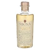 Sibona Grappa di Barolo mit 40% vol. (1 x 0,5l) – Feiner, samtiger Grappa aus Italien