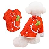 Hundemantel mit Spielzeug in den Taschen, Hundejacke mit D-Ring, Winterwelpenkleidung, warme Mäntel und Jacken für Hunde, Hundejacke mit Taschen, warme Weste, Hundekleidung für mittelgroße und kleine
